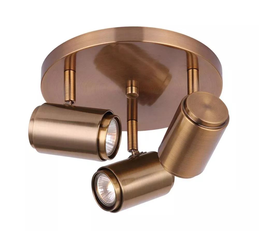 Wall Light - Canarm SHALE Gold 3-Light Round ICW1014A03GD10