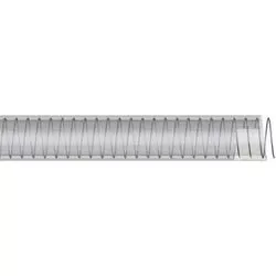 wirevac-series-wire-125-food-hose-1-1-4-in-nominal-100-ft-l-100-psi-pvc-tube-cle WIREVAC Series WIRE-125 Food Hose, 1-1/4 in Nominal, 100 ft L, 100 psi, PVC Tube, Clear