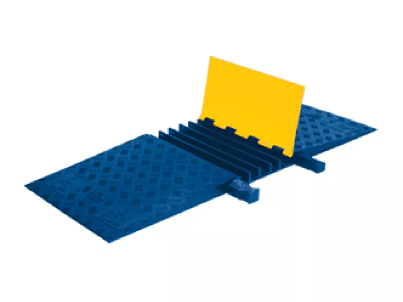 yellow-jacket-5-channel-ada-cable-ramp-yellow-blue Yellow Jacket 5 Channel ADA Cable Ramp - Yellow and Blue